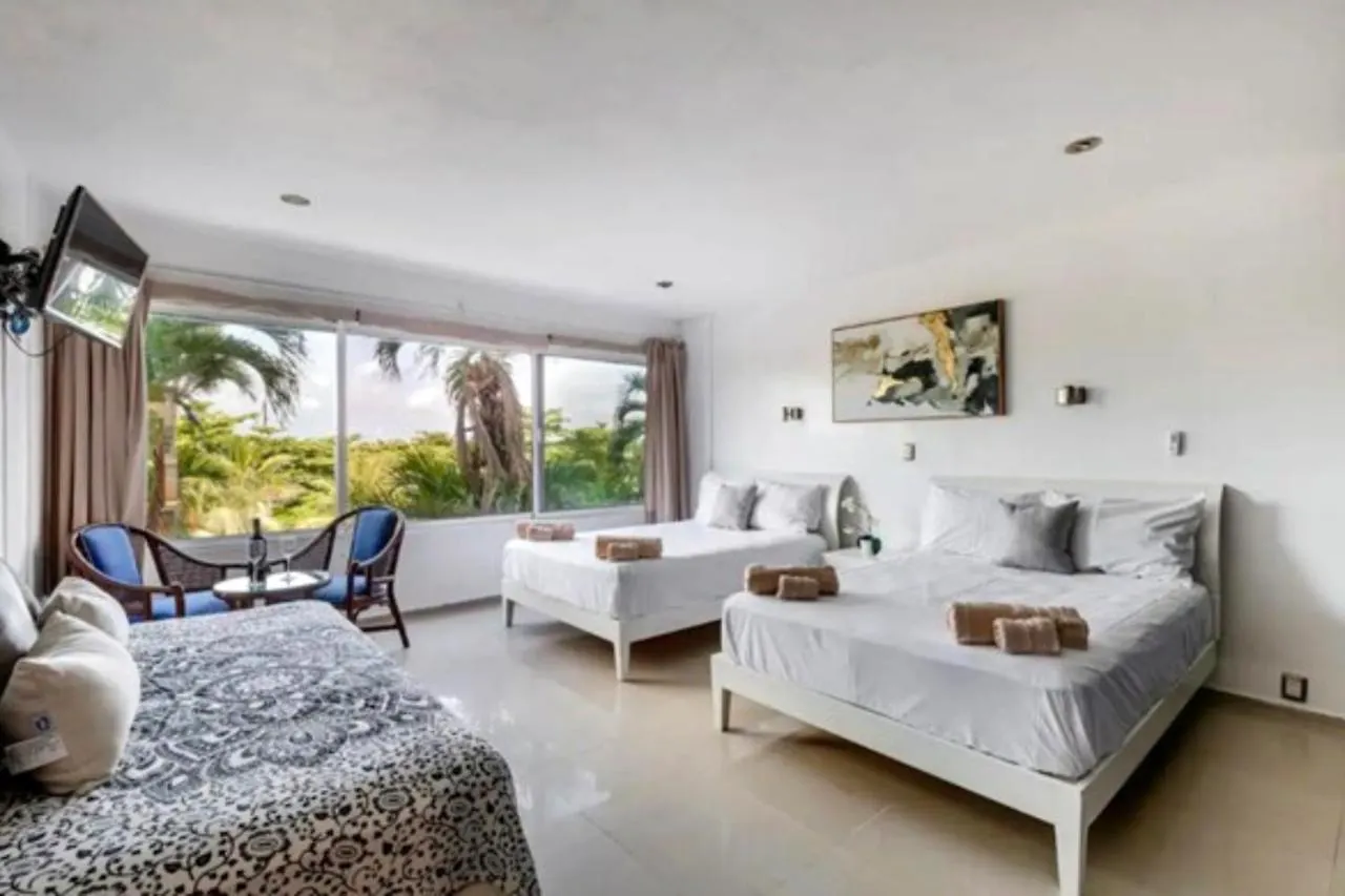 Apartamento Vacacional Frente Al Mar Con Piscina En Cancun 0*,  Mexico